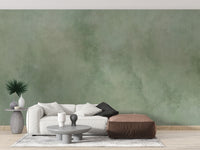 Abstract Green Watercolor Wall Mural - Giffywalls