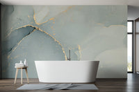 Elegant Grey Alcohol Ink Wall Mural
