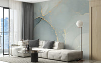 Grey Alcohol Ink Art Wallpaper Mural
