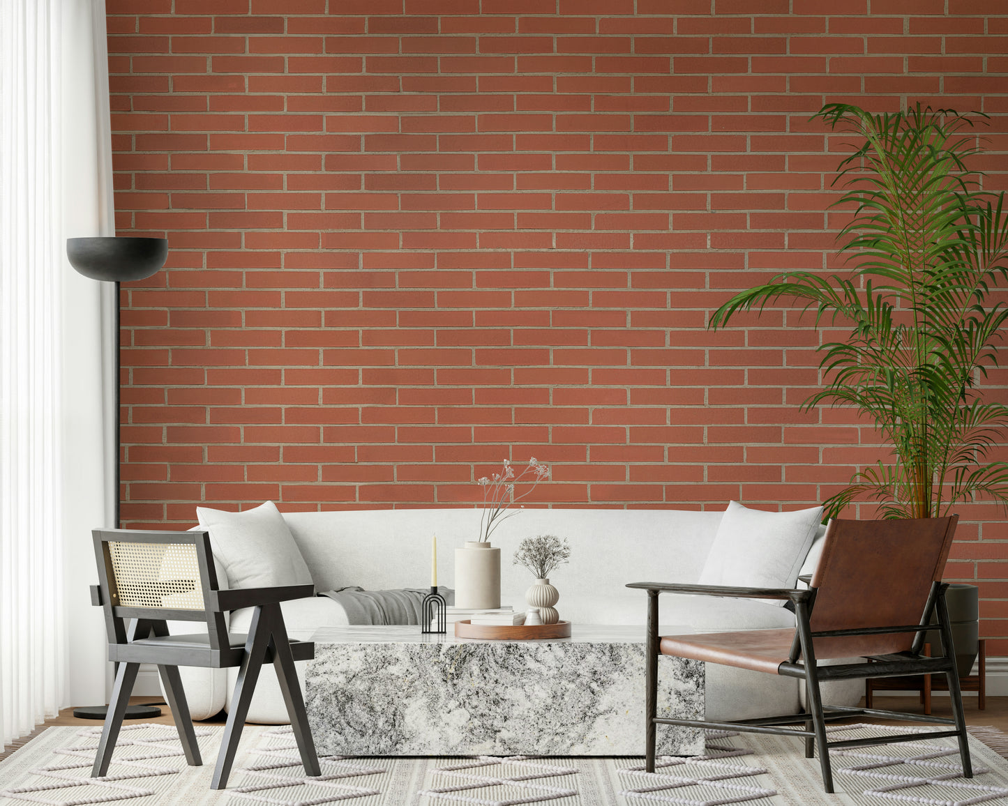 A classic brick texture wallpaper for walls.


