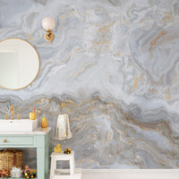 Marble Finish Wallpaper Mural - Giffywalls