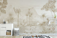 Sepia Forest Wallpaper for hallway