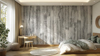 Vintage Wood Panel Wallpaper Mural - Giffywalls