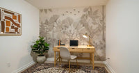 Sepia Forest Trail Artwork Wall Mural