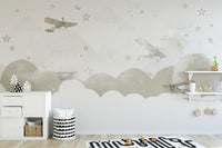 Kids' room magic with Skyward Fantasies Wallpaper