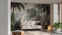 Dense Rain Forest Trees Wallpaper Mural - Giffywalls