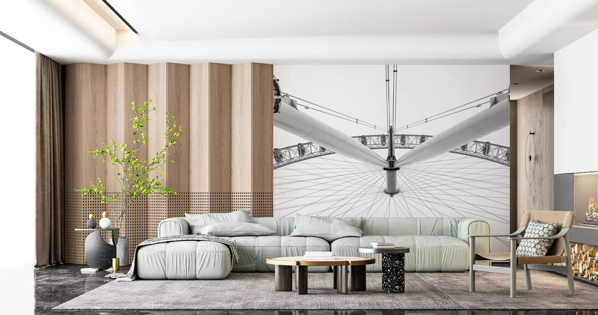 Architectural Steel Symmetry Wall Mural