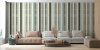 Fabric Stripped Pattern Wallpaper Wall Murals - Giffywalls