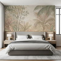 Misty Tropical Botanical Haven Wall Mural