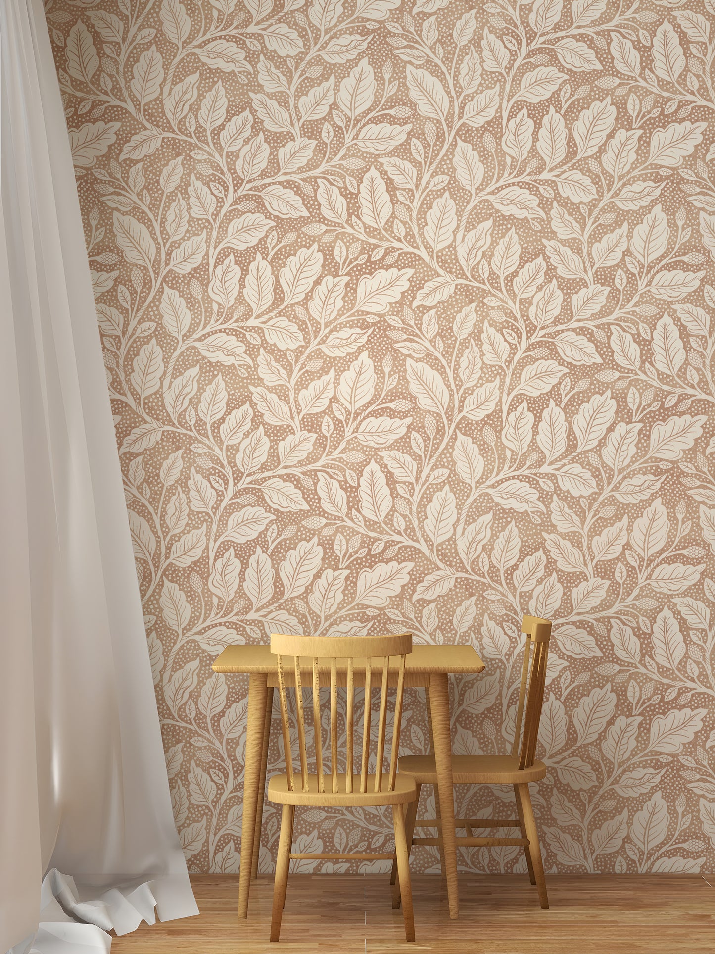 Brown Budding Branches Wallpaper⁠