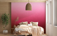 Radiant Pink Ombre Abstract Wall Mural - Giffywalls