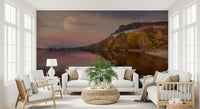 Ethereal Autumn Forest at Twilight Wall Mural