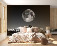 Moonlight-inspired wall mural for decor
