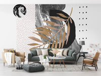 Unique Monochrome Marble Design Wallpaper Mural - Giffywalls