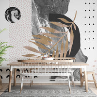 Unique Monochrome Marble Design Wallpaper Mural - Giffywalls