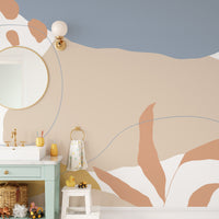 Abstract Vector Shape Wallpaper Mural - Giffywalls