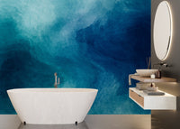 Soft watercolor wallpaper in blue tones