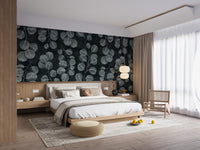 Elegant eucalyptus gray leaves wallpaper for walls