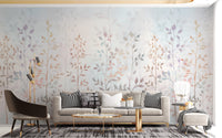 Colorful Field Long Grass Wallpaper Mural