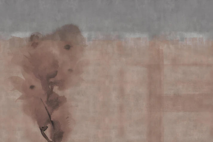 Watercolor Red Paint Effect Peel & Stick Wallpaper in your room — zoomed