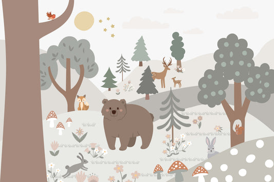 Snow Forest Kids Room Wallpaper Murals