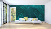 Turquoise palm tree mural for walls
for living