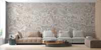 Vintage beige floral design for wallpaper
