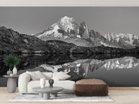 Black and White Landscape Mountain Wallpaper for Walls