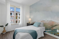 Watercolor Mountain Wallpaper Mural - Giffywalls