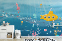 Watercolor Underwater Sea Life Wallpaper - Giffywalls