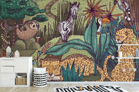 Jungle Animals Wallpaper Murals - Giffywalls