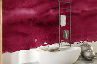 Red Wine Maroon Watercolor Wallpaper Mural Design