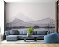 Watercolor Mountain Painting Wallpaper - Giffywalls