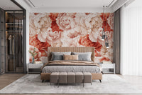 Shameless Peonies Florals Peel and Stick Wallpaper Murals - Giffywalls