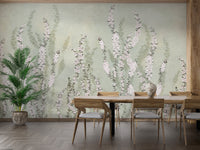 Hanging Flower on Green wallpaper murals - Giffywalls