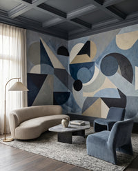Avant Pulse wall mural turns a hallway into a quiet gallery moment.