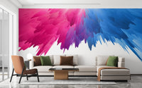 Color Rainbow Splash Wall Wallpaper Murals - Giffywalls