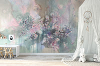 Sakura Watercolor Flower Wallpaper Wall Murals - Giffywalls