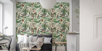Sophisticated vintage tropical pattern