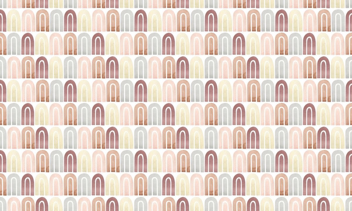 Boho Watercolor Peel And Stick Wallpaper in your room