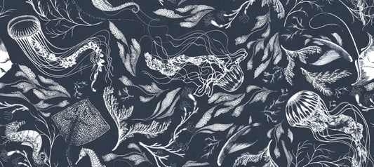 Navy Marine Life Wallpaper