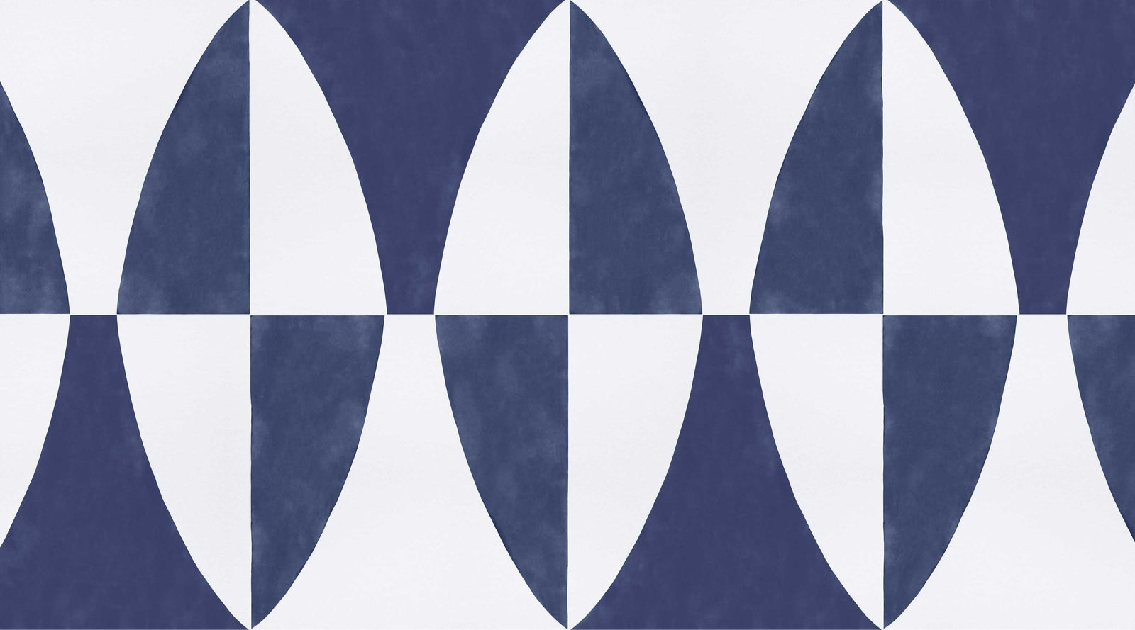Navy Blue Geometric Pattern Wallpaper in your room