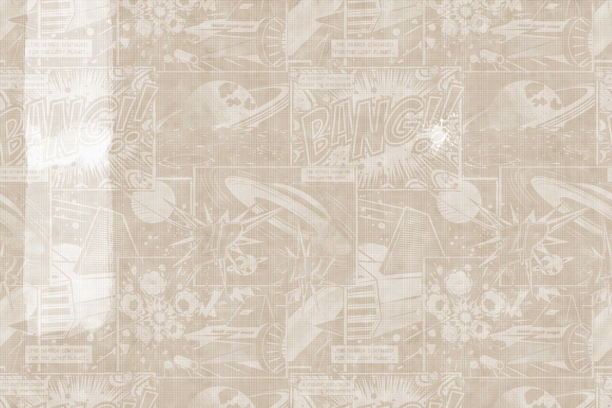 Vintage Comic Space Adventure Wallpaper