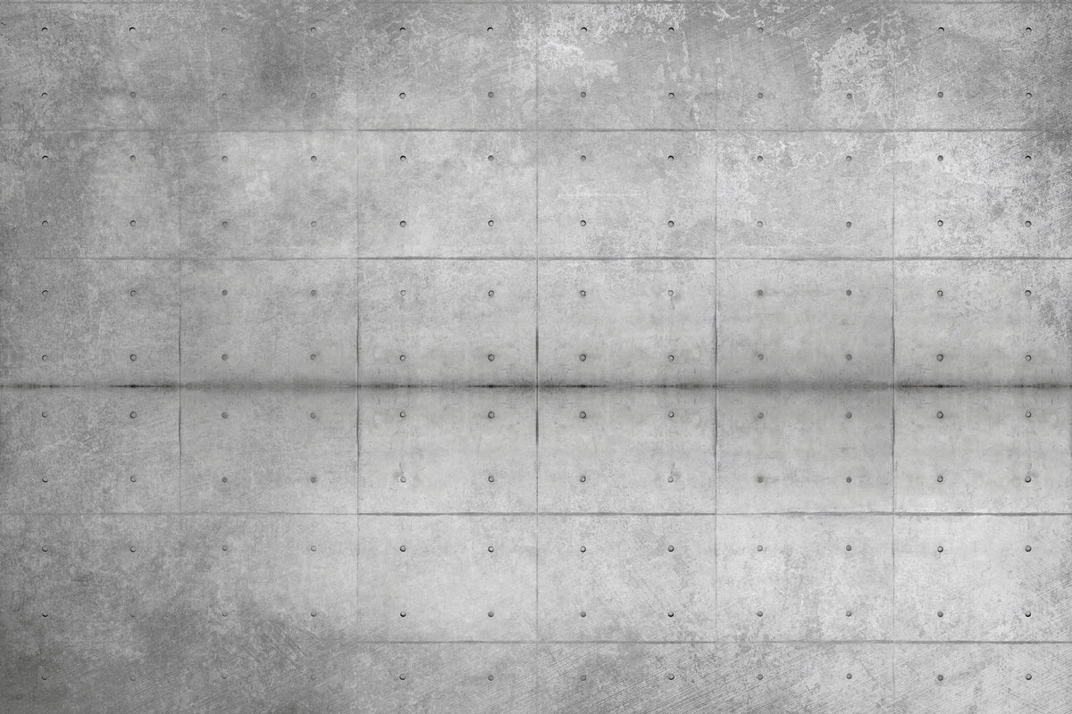 Industrial Grey Concrete Texture Wallpaper in your room — zoomed