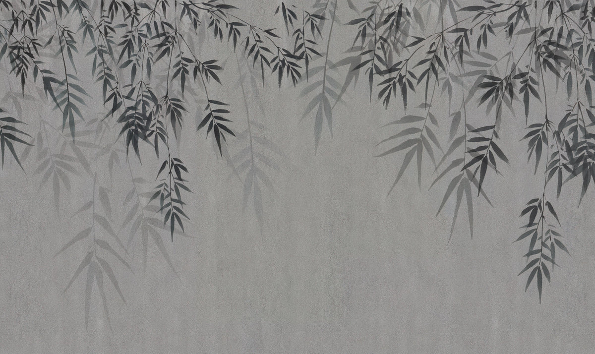 Minimalist Botanical Sketch Wallpaper in your room