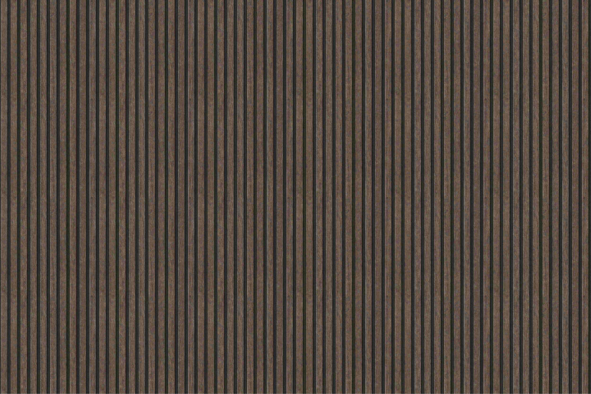 Brown Wood Slat Panel Wallpaper