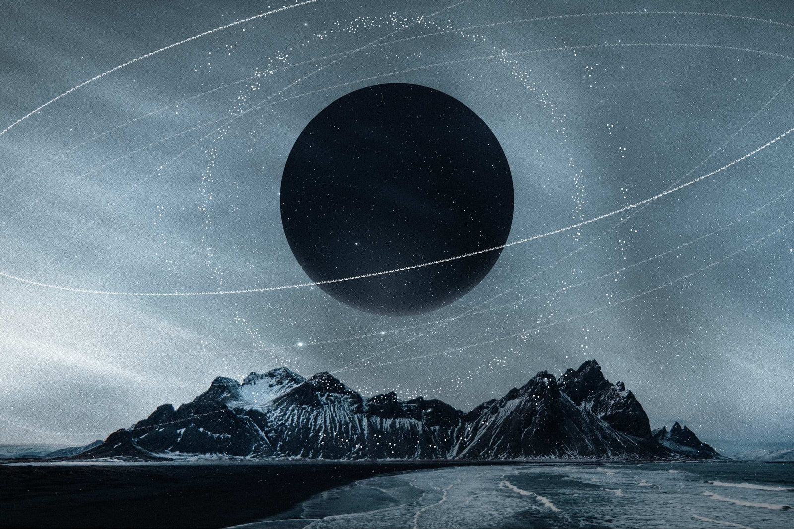 Mystical Cosmic Black Hole Wallpaper in your room