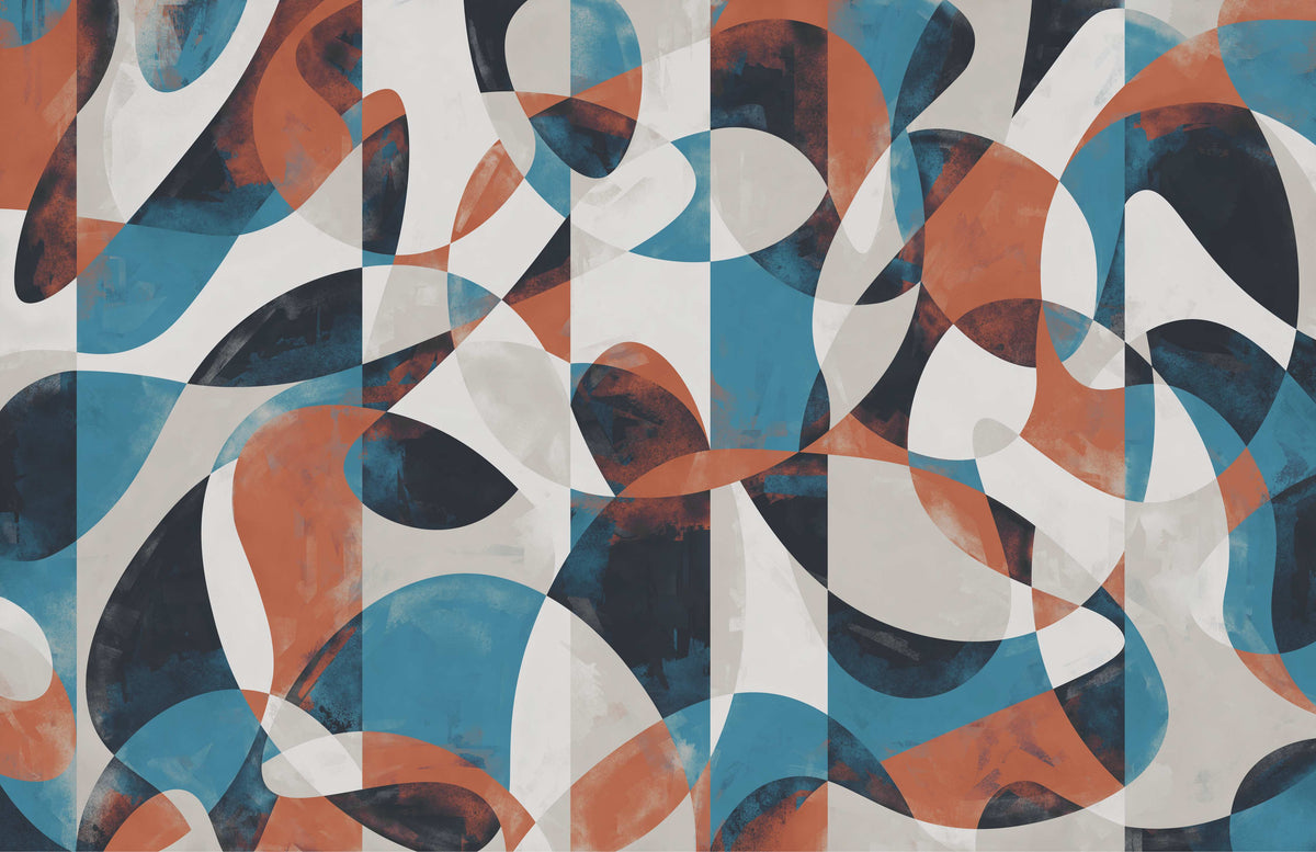 Modern Abstract Geometric Wallpaper Mural