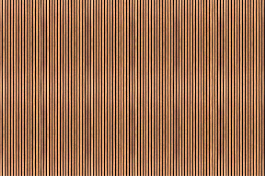 Realistic 3D Wood Slat Wall Mural