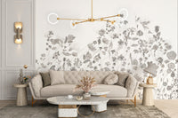 Floral Sketch Wall Mural - Giffywalls